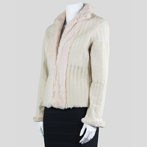 Sheri Bodell Shearling Rabbit Fur Jacket - S - Picture 2 of 3